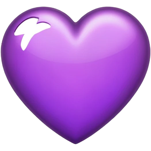 Purple heart emoji