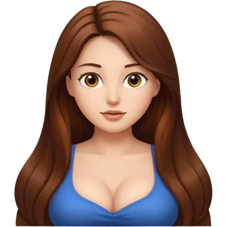 A naked woman with big boobs emoji