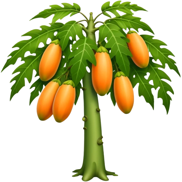 Papaya tree emoji