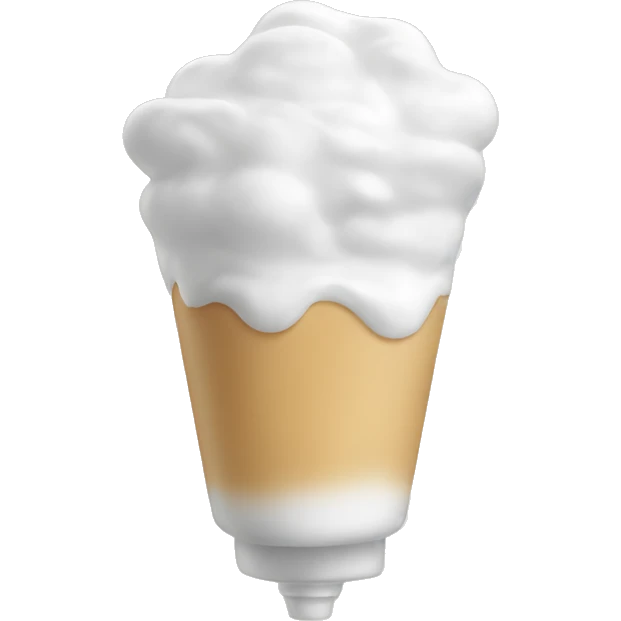 White cream tube emoji