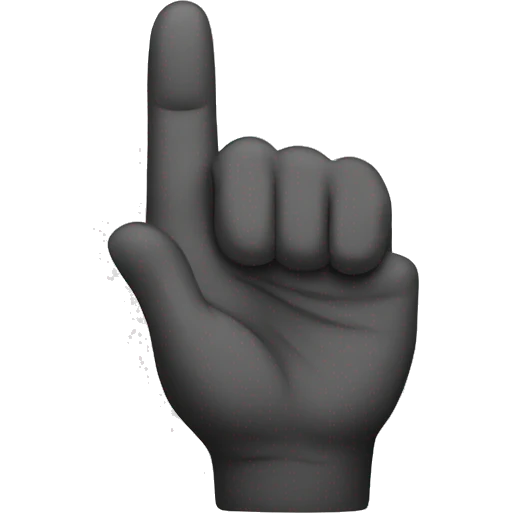 a finger with blin emoji
