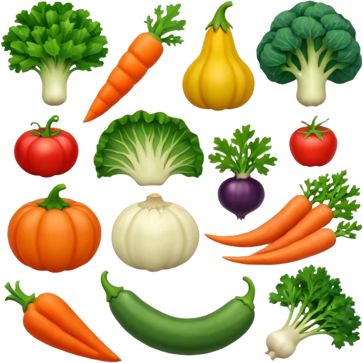 Veg name english  emoji
