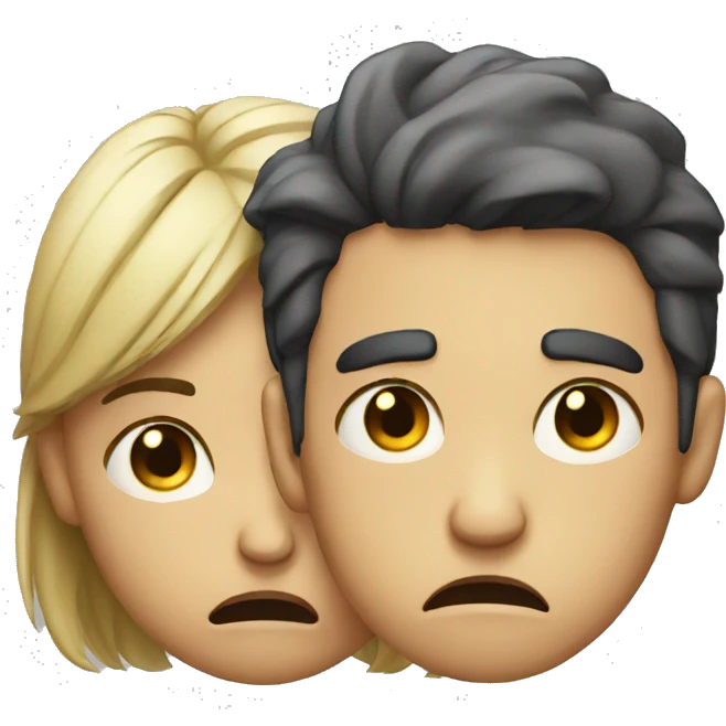 angry couple crying emoji