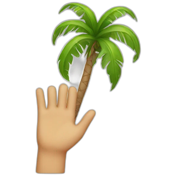Palm face emoji
