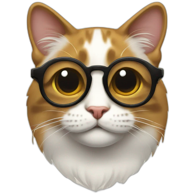 gato con gafas emoji