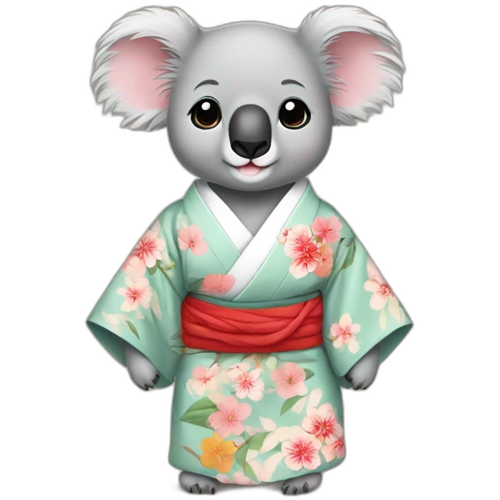 koala en kimono emoji