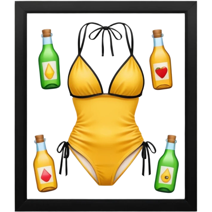 Bottles and bakini  emoji