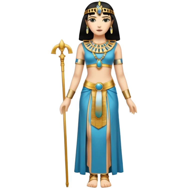 fullbody Cleopatra, high-detailed, realistic, front view emoji