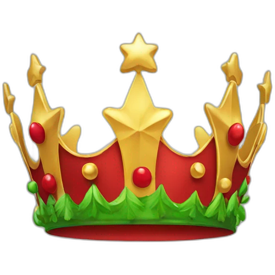 big christmas Crown emoji