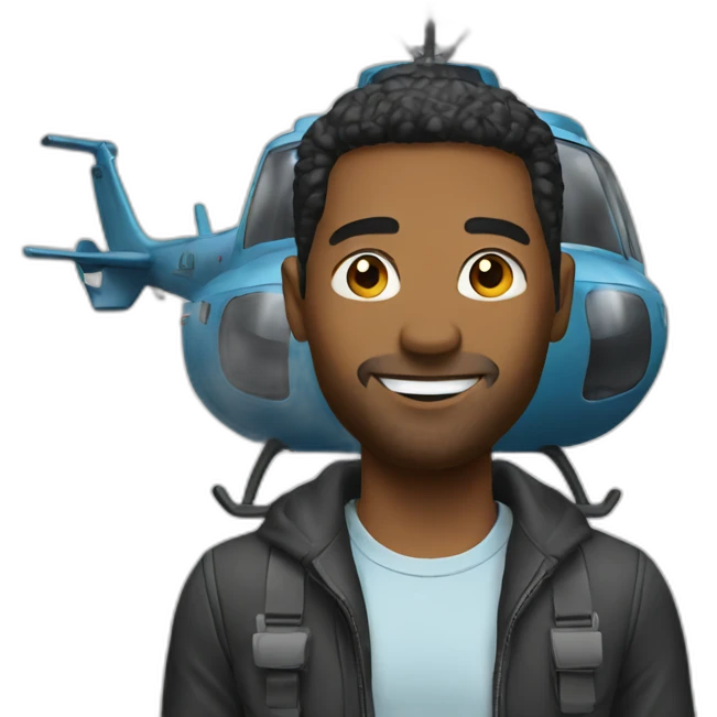 man on helicopter emoji