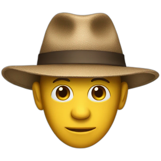 singe avec chapeau emoji