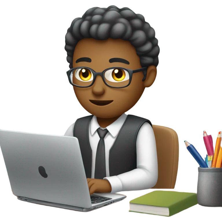 Working at my desk remotely from home emoji