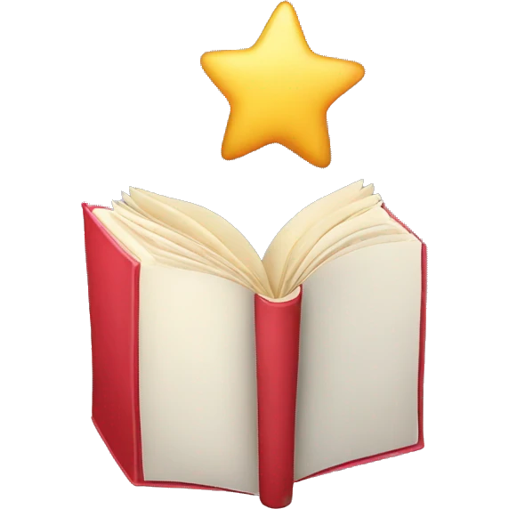 book with a star emoji