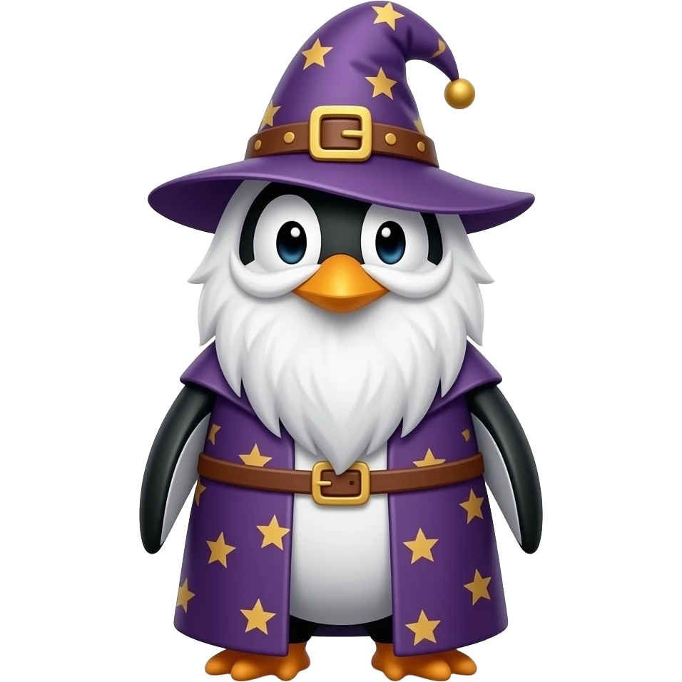 Penguin Wizard emoji