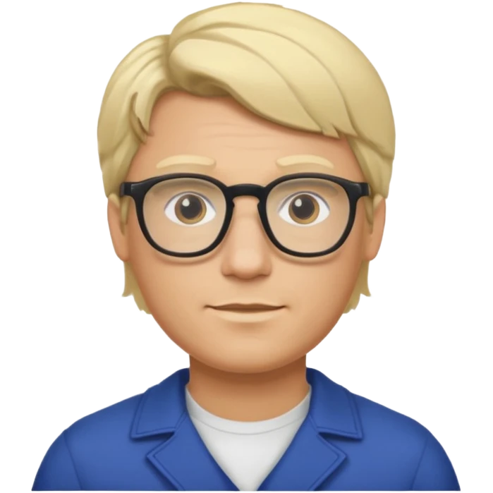Man metis glasses blond hairs emoji
