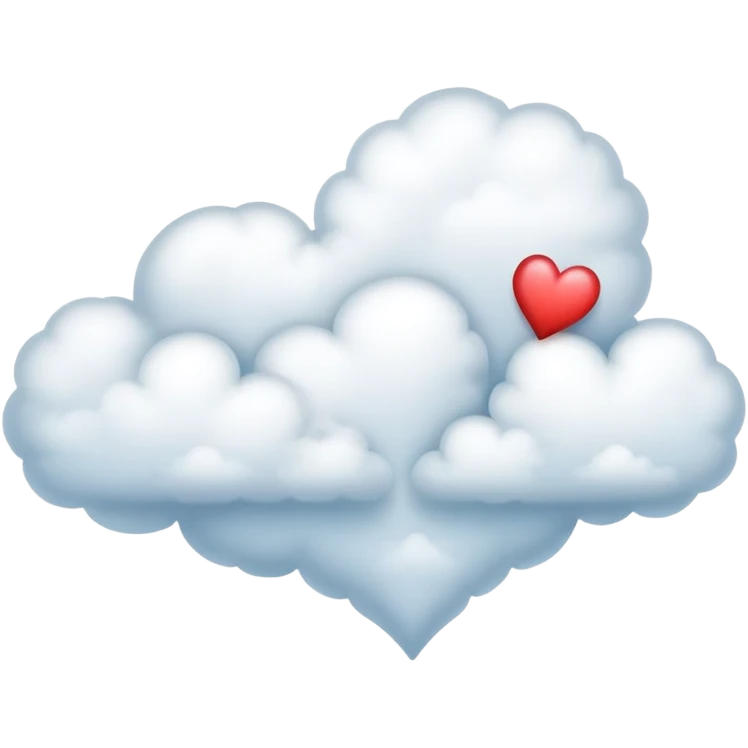 heart shaped cloud emoji