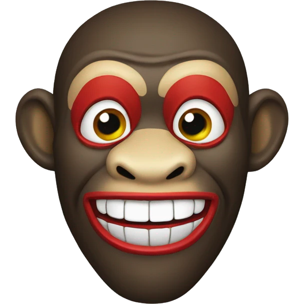 Monkey clown mask emoji
