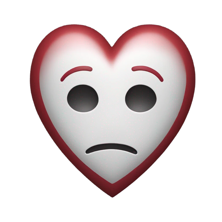 Dark red heart emoji