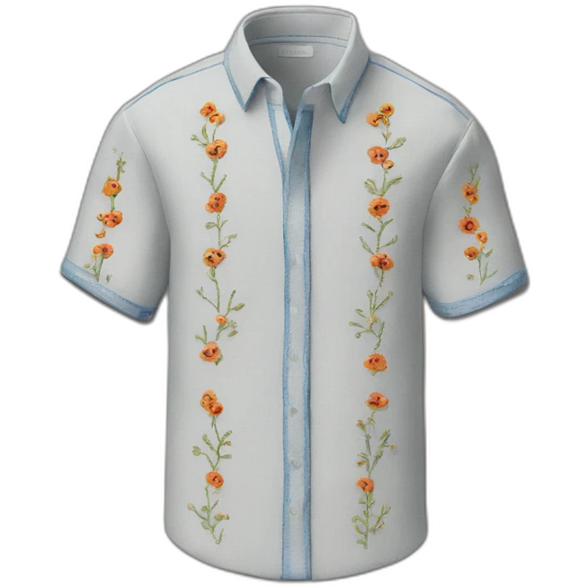 embroidered shirt emoji
