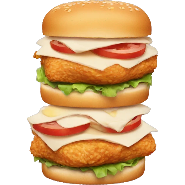 Chicken sandwich emoji
