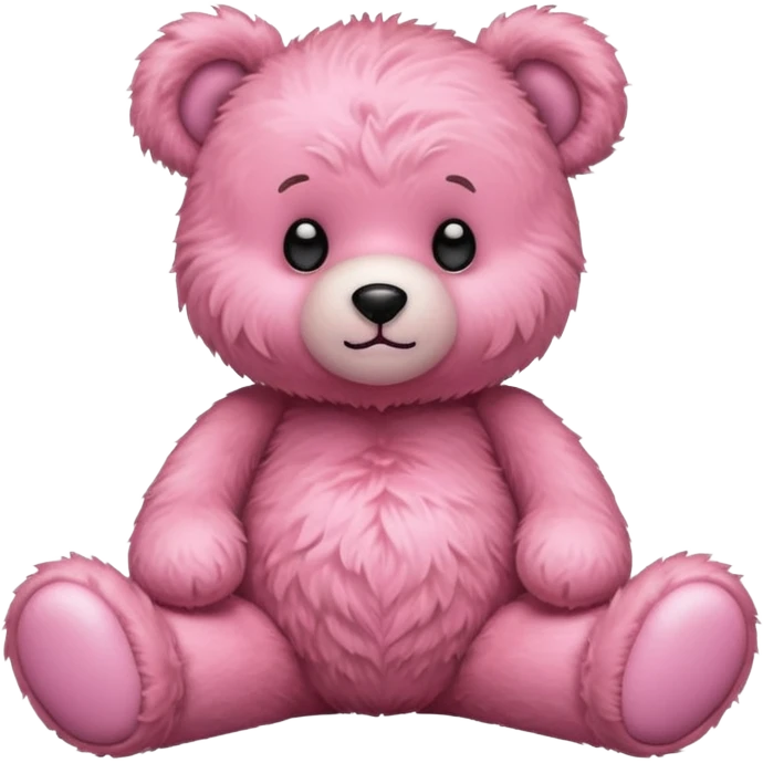 Yumuş yumuş pembe ayıcık  emoji