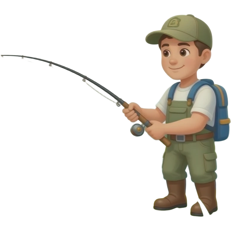 away fishing emoji