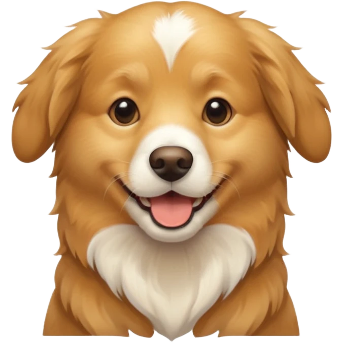 perro jugando, alegre y simpático emoji