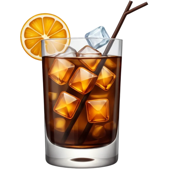 dark brown coloured cocktail emoji