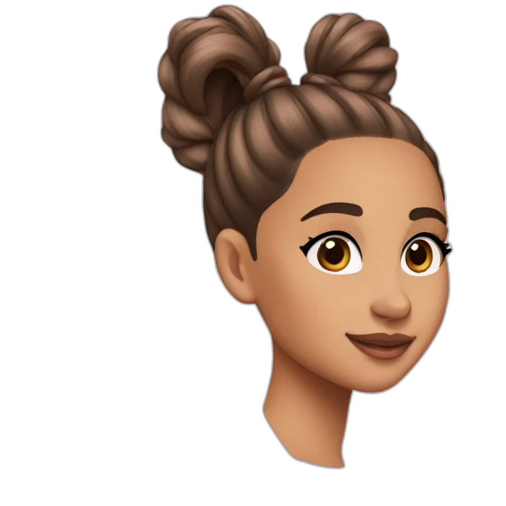 Ariana grande ponytail emoji