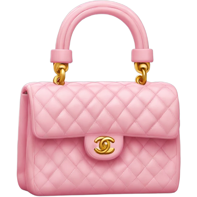 Chanel bag pink ￼ emoji