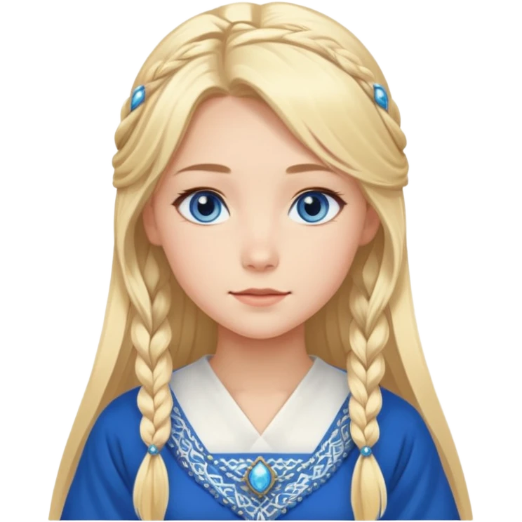 Norwegian beautiful anime lady emoji