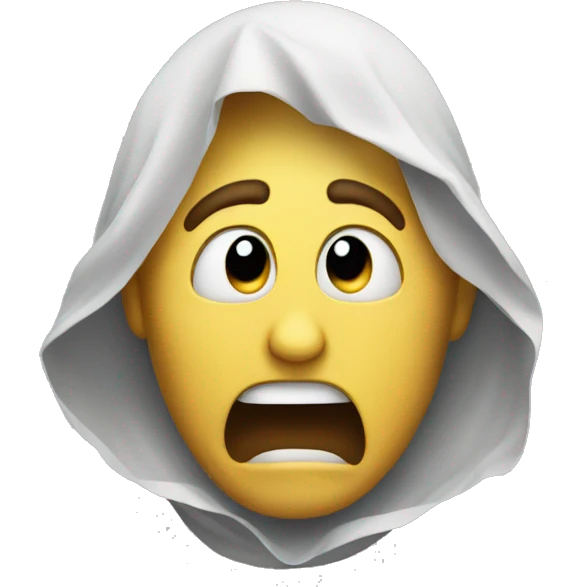 falling scared face emoji emoji