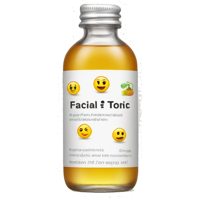 facial tonic with label emoji