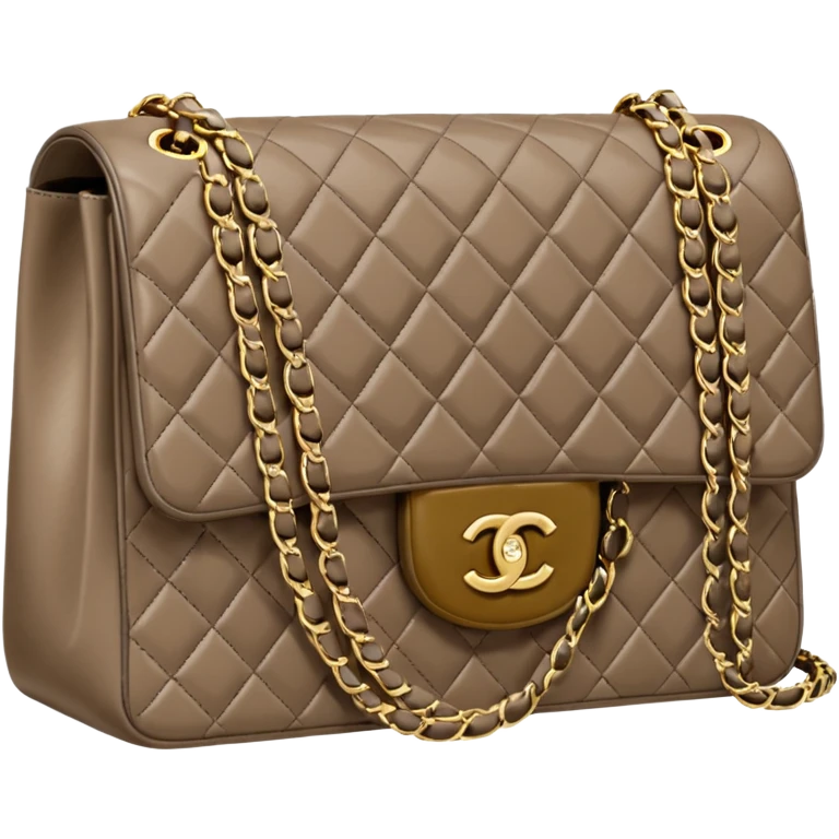 chanel taupe color bag emoji