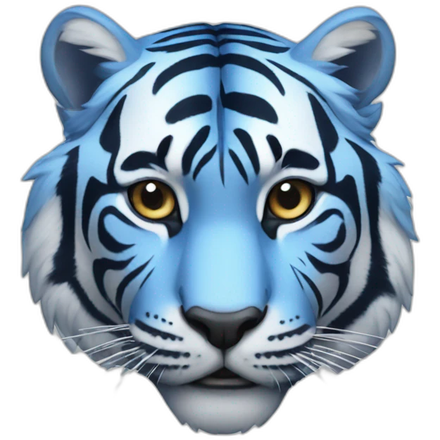 blue tiger emoji