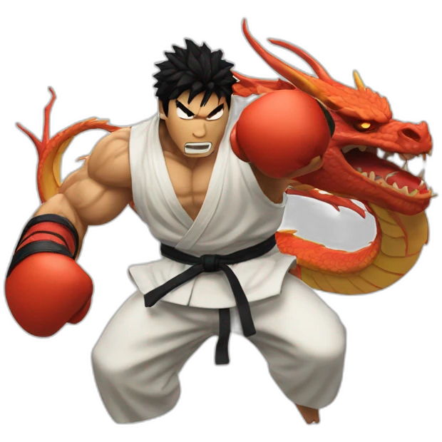 Ryu dragon punch emoji