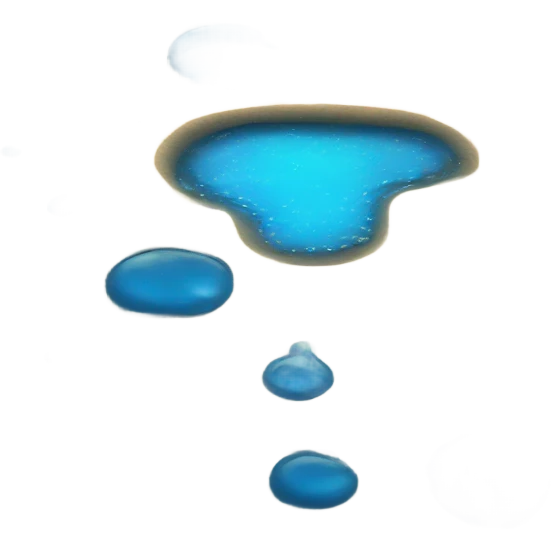 blue beautiful puddle emoji