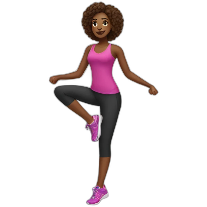 Zumba brown girls emoji