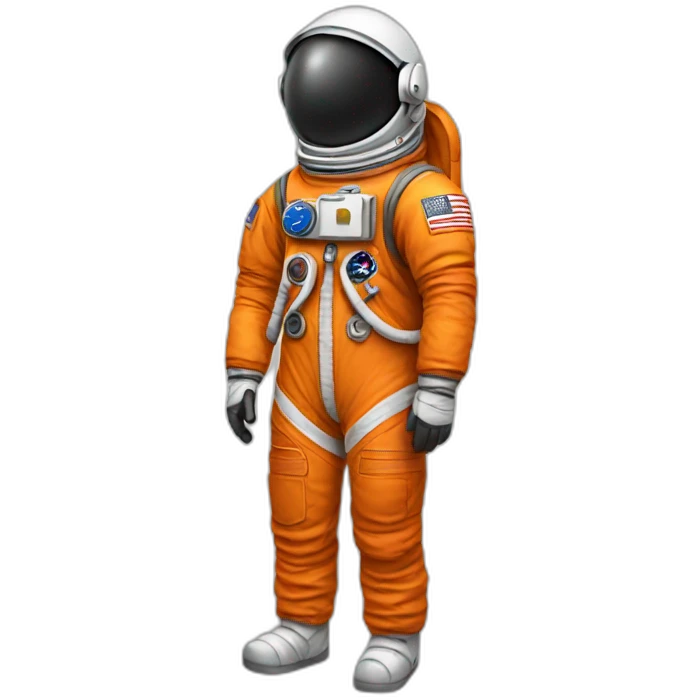 astronaut orange suit emoji