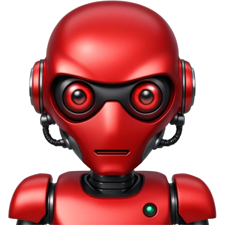 RED Robot Cyberpunk emoji