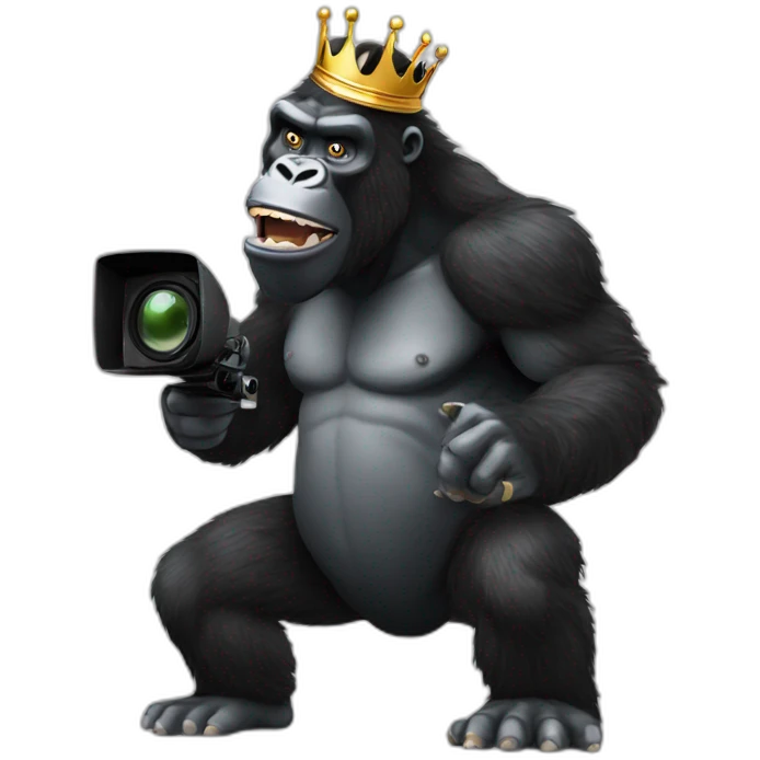 king kong with videocamera emoji