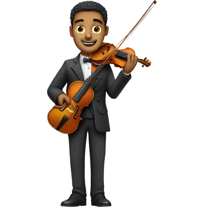 mutante de pez con violín emoji