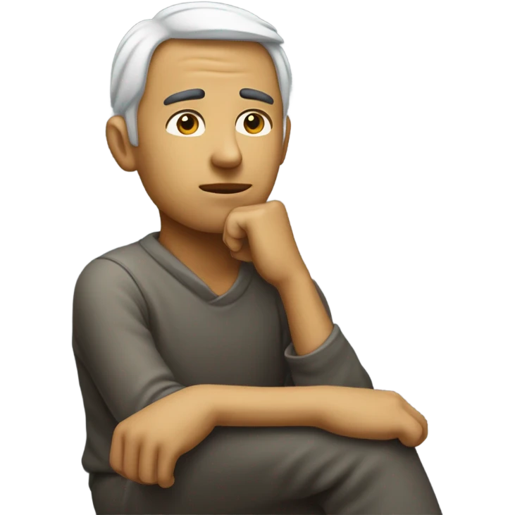 the thinker emoji