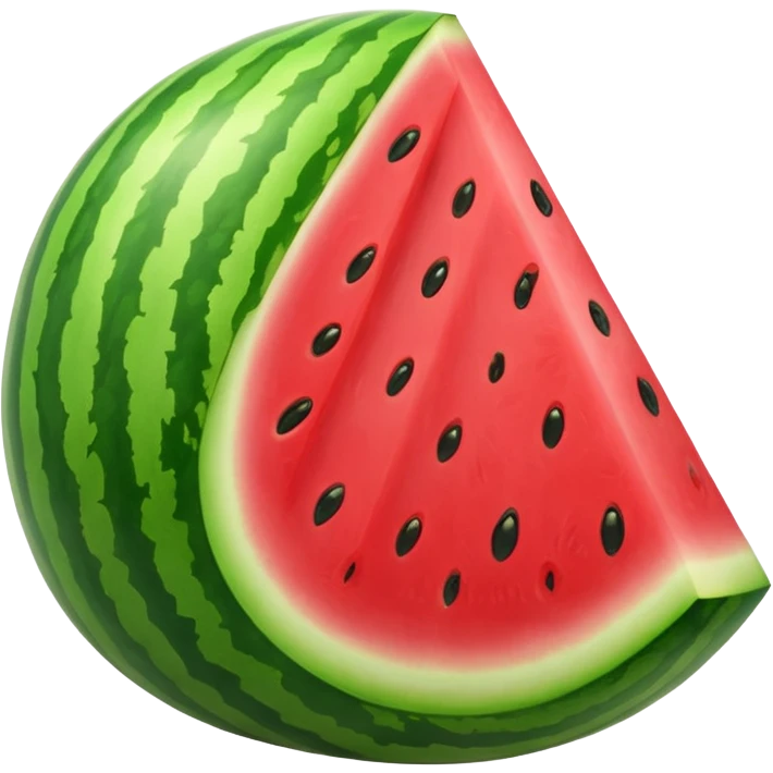 a full Watermelon without any opening  emoji
