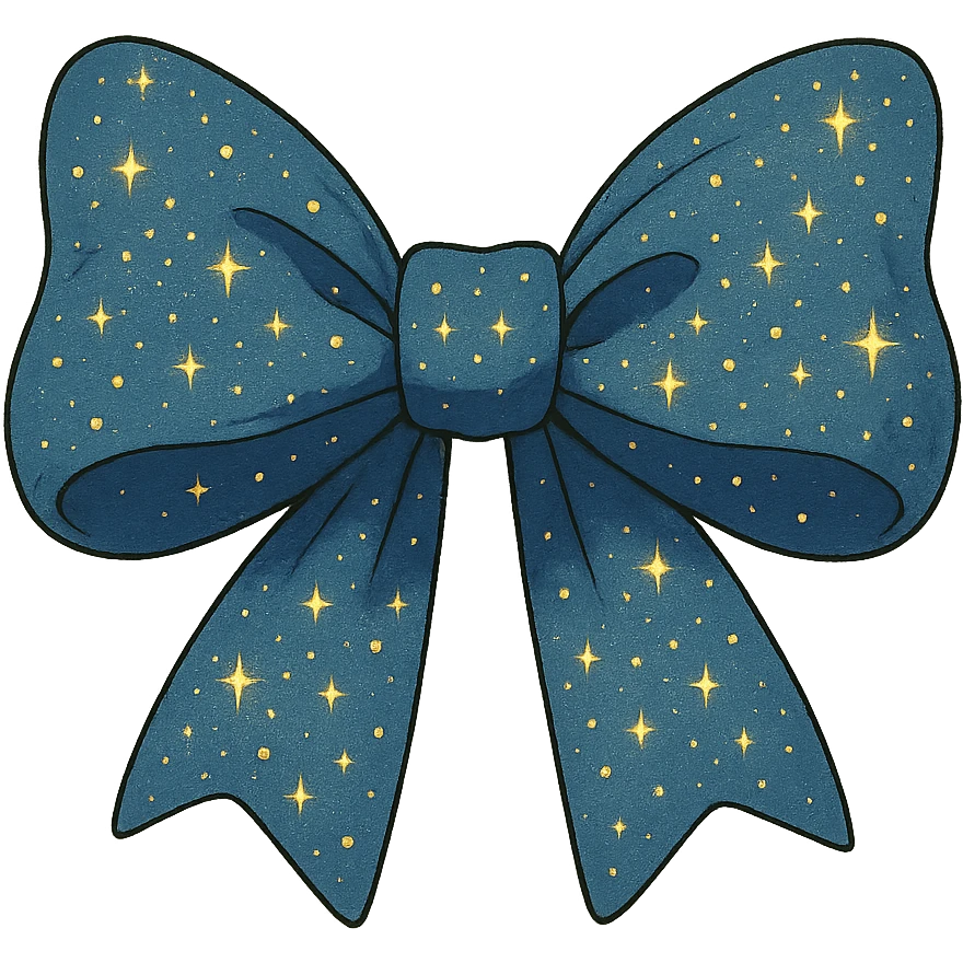 sparkly bow emoji