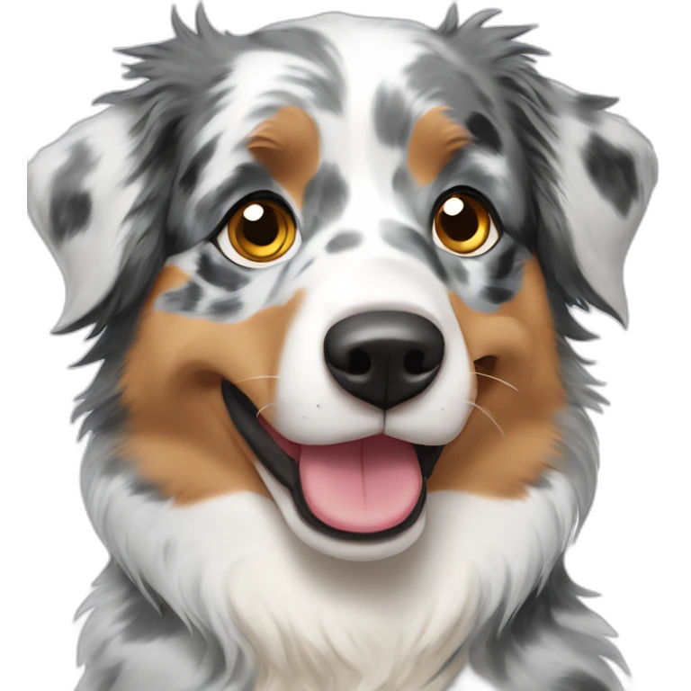 blue merle australian shepherd emoji