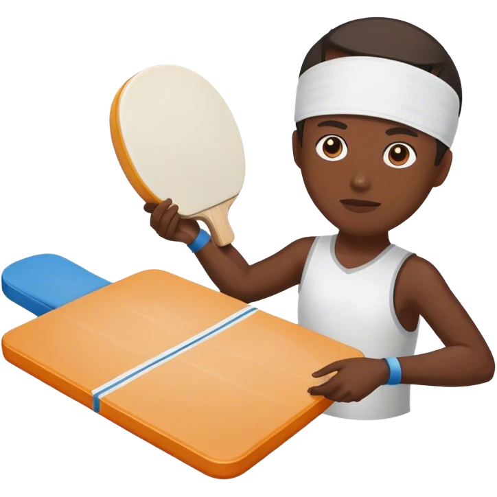 Ping pong pad with bandages emoji