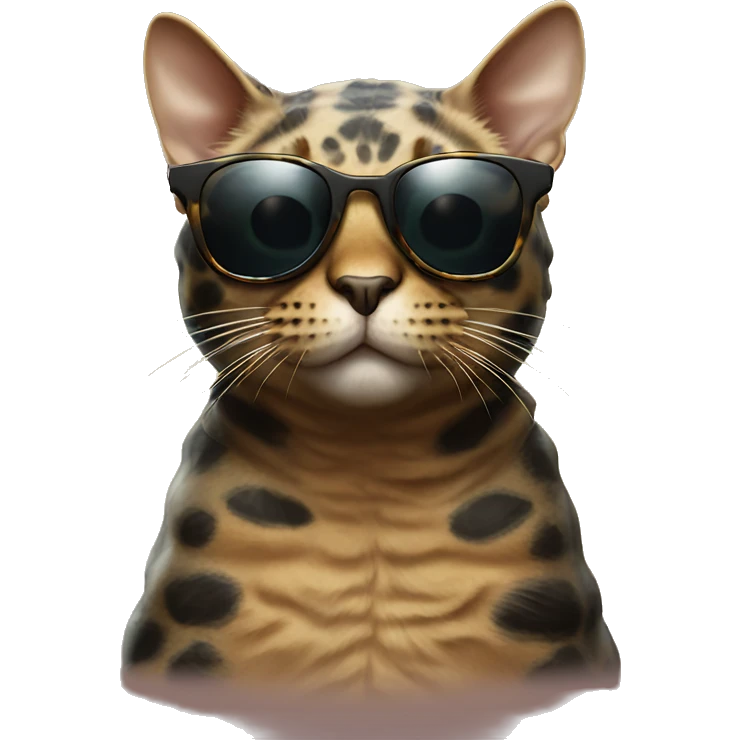 Tortoisell Cat with sunglasses emoji