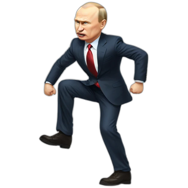 Angry putin stomping feet emoji