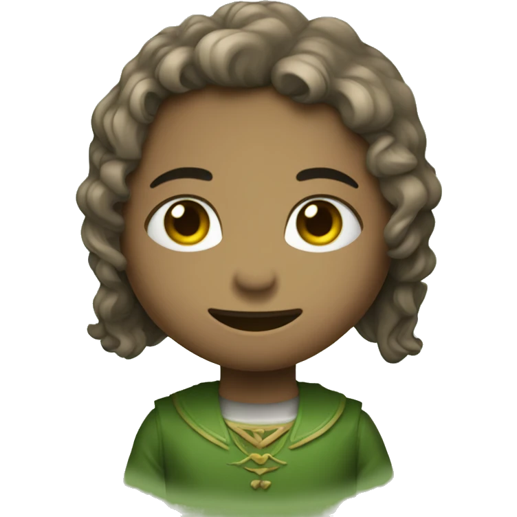 Corazon color marrón y verde emoji